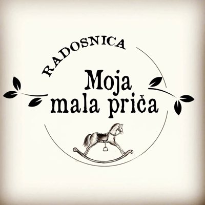 Radosnica Moja mala priča logo sa konjićem za ljuljanje